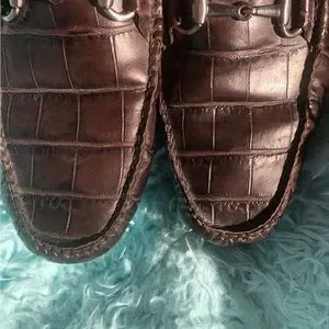 Peter Millar Men\'s Horse Bit Crocodile Leather Loafers Peter Millar | Shoes | Peter Millar Mens 2m Horsebit Black  main image 3